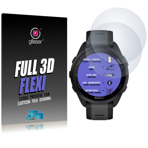 GLLASER FULL 3D FLEXI ochranná fólia pre Garmin Forerunner 165 / Hydrogel