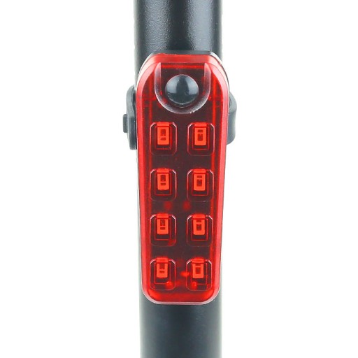 Lampa, zadná cyklistická lampa USB 300lm - LED