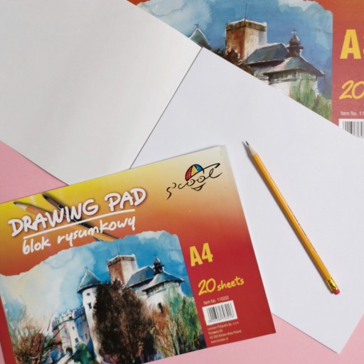 A4 biely školský blok S'COOL 20K 90gsm