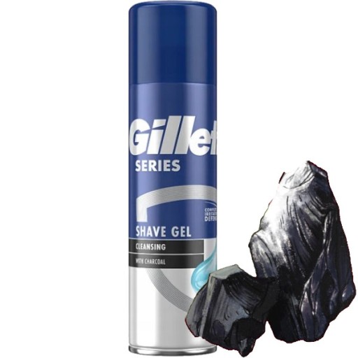 GILLETTE CLEANSING GÉL NA HOLENIE s karbónom
