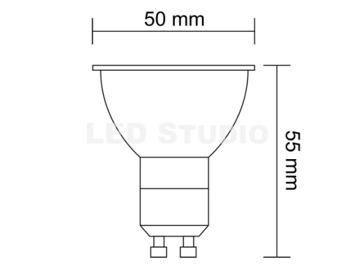 GU10 LED žiarovka 7W 230V CCD Warm 2700K PREMIUM