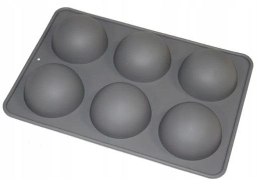Silikónová forma VEĽKÉ POLOGULE 68mm ČOKOLÁDOVÉ GULIČKY