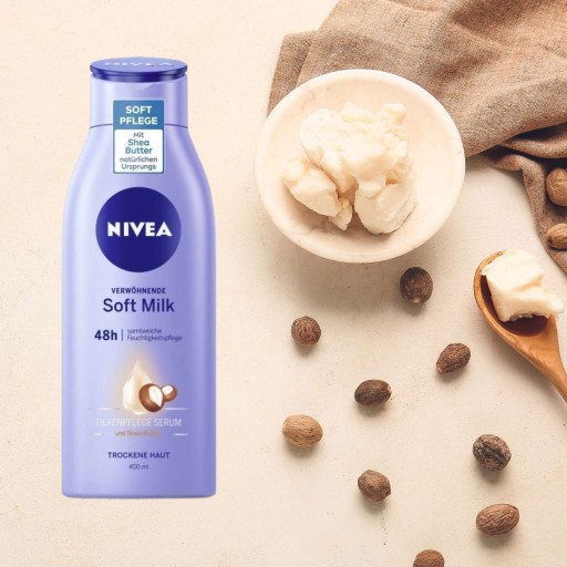 NIVEA TELOVÉ MLIEKO 400ml MÄKKÉ MLIEKO