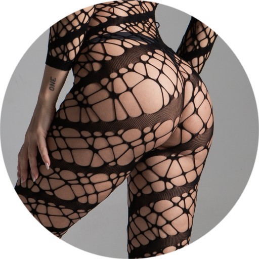 Erotická bodystocking spodná bielizeň s dierou v rozkroku
