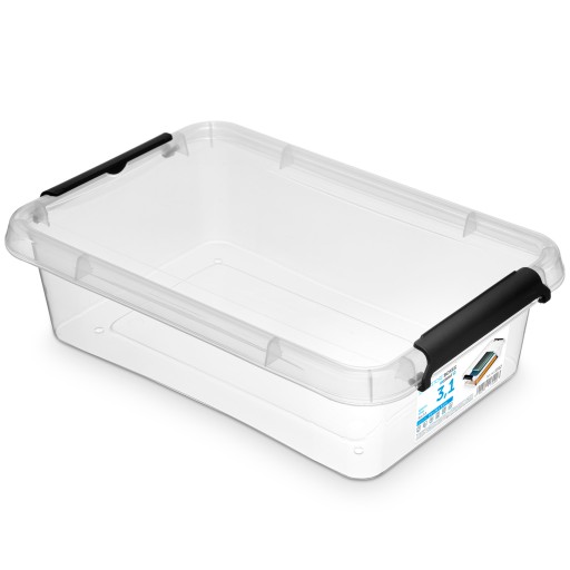 PLASTOVÝ KONTAJNER S VEKOM NA ÚLOŽNÝ BOX ORGANIZÁTOR 3,1L