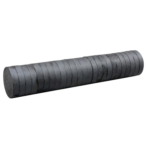 FERITOVÝ MAGNET okrúhly VALEC 20x3MM FERITOVÉ MAGNETY SADA 50 ks
