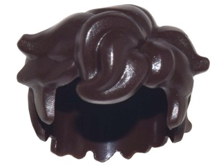 LEGO HAIR 25412 TOUSSED strapaté hnedé tmavé NOVINKA (1g)