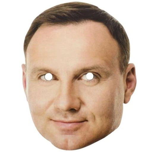politická papierová maska ANDRZEJ DUDA prezident