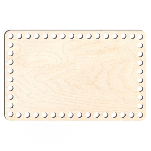 drevený základný košík dno 16x25cm obdĺžniková preglejka