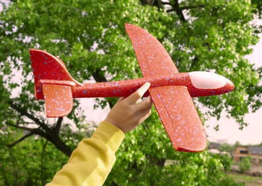 Veľký EPP FOAM LIETADOVÝ klzák LED LAUNCHER