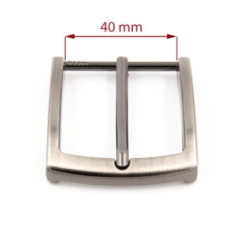 Pracka na opasok 40 mm čierna saténová
