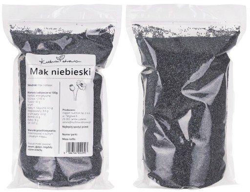 MAK MODRÝ 1kg PRÍRODNÝ PRÍRODNÝ MAK ZRNÁ ZDRAVOTNÁ KUCHYŇA