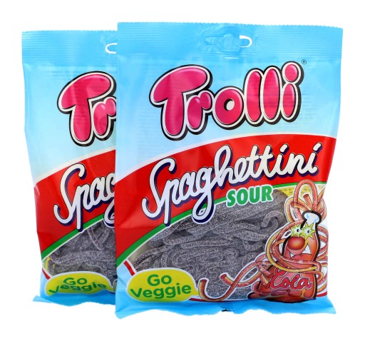 Cola Cola Jelly Sour TROLLI Spaghettini 100g DE