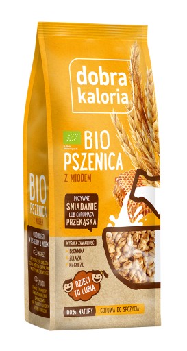 Zdravé raňajky Organické chrumkavé vločky Pšeničný med Dobrá Kalórie Vláknina