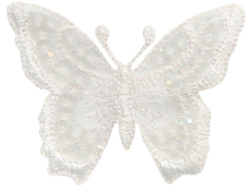 Nášivka s motýľom, 2 ks