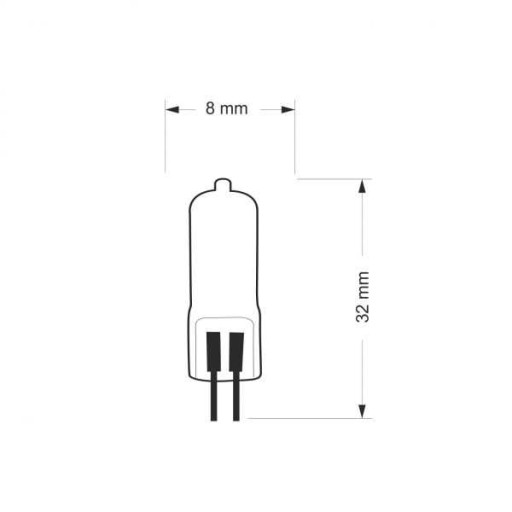 HALOGÉNOVÁ ŽIAROVKA HALOGÉNOVÁ JC G4 20W 12V FILAMENT