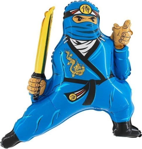 Modrý ninja fóliový balónik Ninjago narodeniny