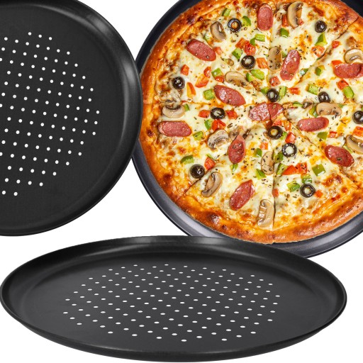 PLECH NA PIZZU 32 CM DOKONALÝ PEČENIE NEPLEPIŤ