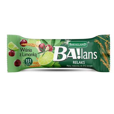 BA!lans Čerešňa s limetkovou cereálnou tyčinkou 38G