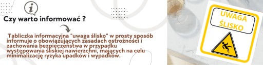 Informačná tabuľa Pozor Slippery | 30 x 30 cm | samolepiace