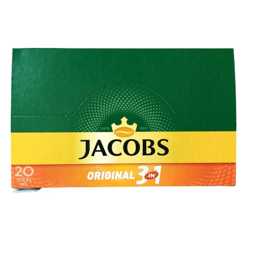 JACOBS ORGINAL COFFEE 3V1 15,2g x 20ks DÁTUM: 27.10.2024