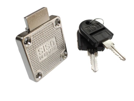 SISO štvorcový zámok fi16,5x22 mm X850 poniklovaný na skrinky