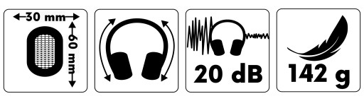 OCHRANNÉ SLÚCHADLÁ VOREL s potlačením hluku 20dB