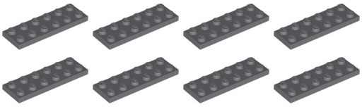 LEGO 3795 TANIER 2x6 tmavosivá NOVINKA (15g) 8 ks