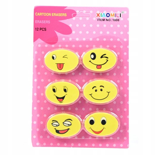 Emoji guma 6 ks 4739