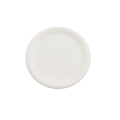 Tanier z cukrovej trstiny, okrúhly, biely, 17 cm, 50 ks