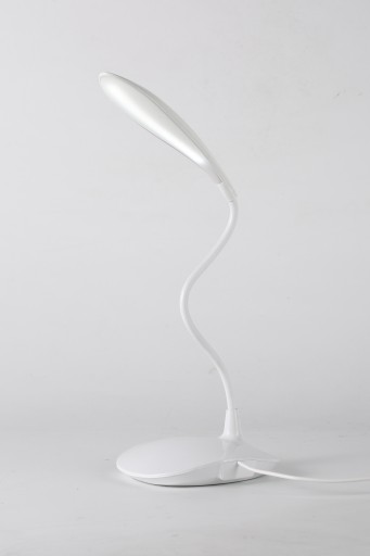 LED STOLNÁ LAMPA NOČNÁ SILA SILNÝ HUSÍ KRK FLEXIBILNÝ USB BIELY