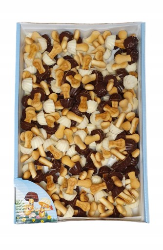 Miltonas Wesołe Grzybki Mix sušienky s polevou Mini sušienky 600 g
