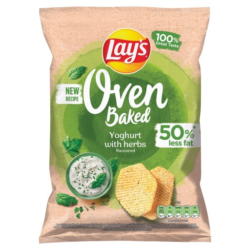 Lay's Oven Baked Lays jogurt s bylinkami chipsy 110g