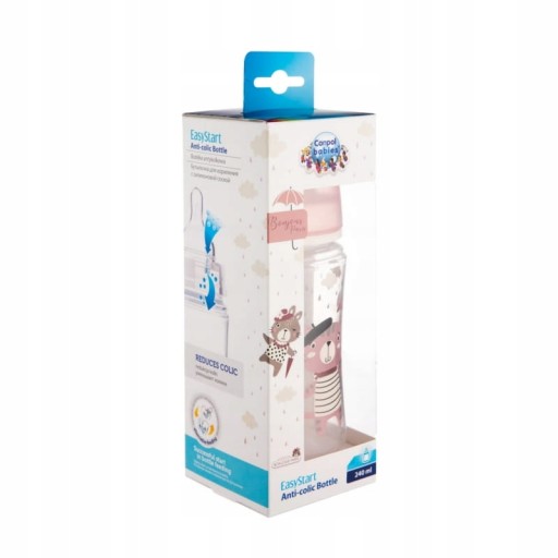 CANPOL Široká antikoliková fľaša 240 ml EasyStart