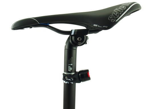 Zadné svietidlo PROX NAOS 1-LED, zadné svietidlo na bicykel čiernej farby