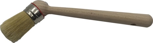 Malý štetec na nanášanie montážnej masťovej pasty, 40 mm, ohnutý, hrubý, drevený