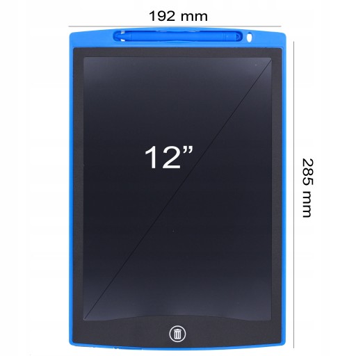 GRAFICKÝ TABLET PRE DETI maľba, kresba, popis, tabuľa, stylus, 12