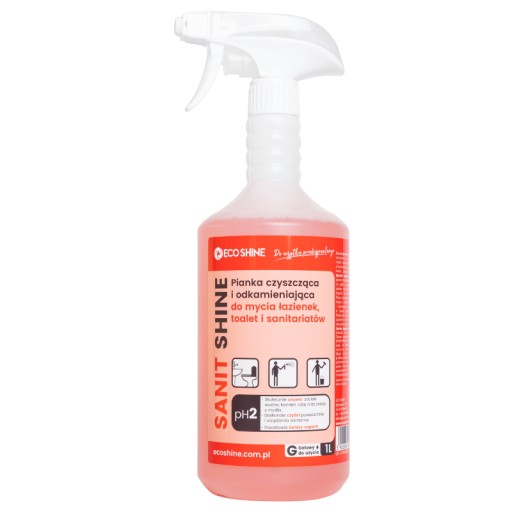 ECO SHINE SANIT SHINE 1L PENA NA ČISTENIE KÚPEĽNÍ V KÚPEĽŇACH