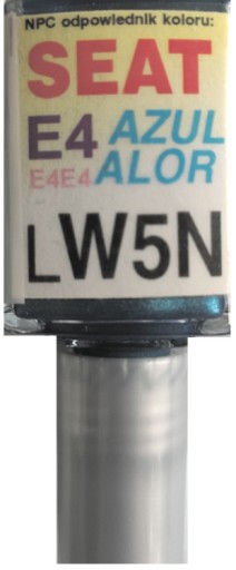 SEAT LW5N E4E4 AZUL ALOR LAK ŠKRABANÝ DOTYK