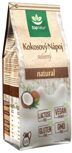 Kokosový nápoj v prášku, bezlepkové rastlinné mlieko