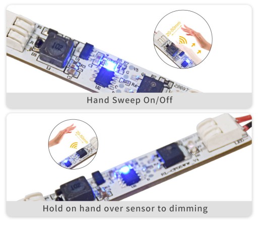 HS-5 Profile Switch 12-24V LED pásik BEZDOTYKOVÝ STMIEVAČ
