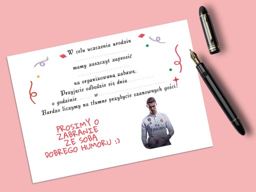 POZVÁNKA K NARODENINÁM DIEŤAŤA CRISTIANA RONALDA + OBÁLKA ZDARMA