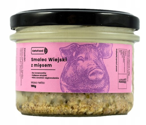 Vidiecka bravčová masť s mäsom 190g KetoFood