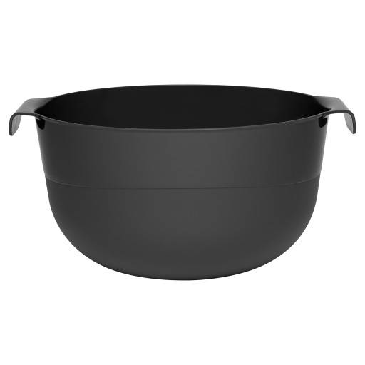 PLASTOVÁ KUCHYŇSKÁ MISA NA MIEŠANIE POTRAVÍN, RÚČKY, 4L, ČIERNA