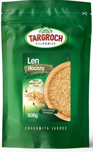 Tarpea Zlatý ľan Zlaté semienko ľanové semienko Zdroj vlákniny 500g