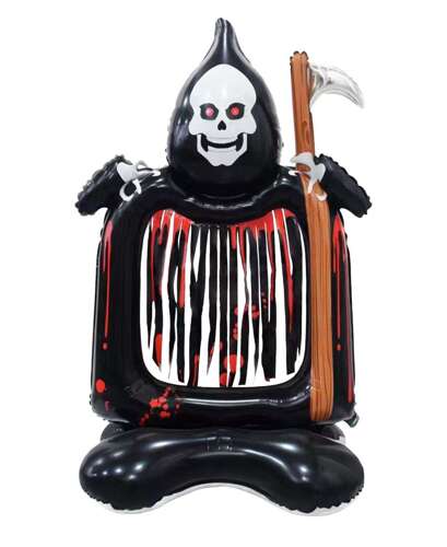 Stojaci fóliový balón Reaper Halloween 69x115cm