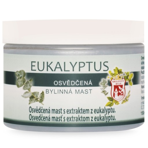 Eukalyptová masť na prechladnutie Byliny Kosti Kĺby Chrípka 150 ml Putorius