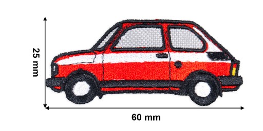 Cestovná nažehľovačka Fiat 126p pre batoľatá
