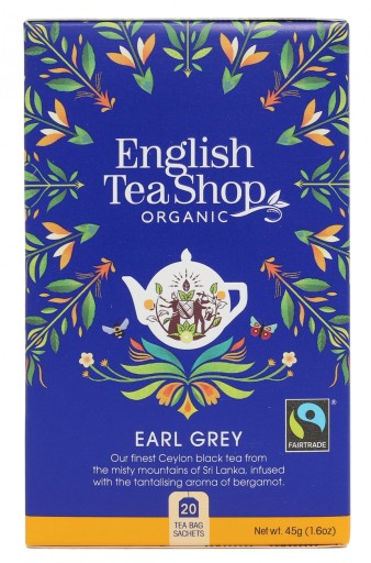 English Tea Shop Organický čaj Earl Grey 20 vrecúšok