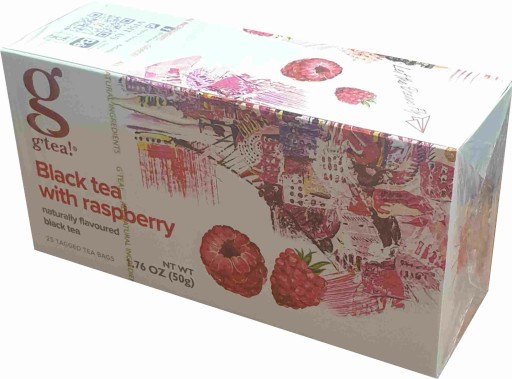 g'Tea Čierny malinový čaj 50g 25 vrecúšok